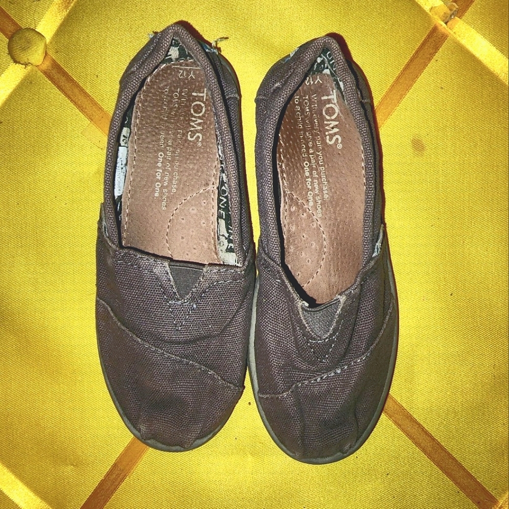 Girl's Size 12 Toms shoes